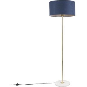 QAZQA Kaso - Moderne Vloerlamps-sStaande Lamp - 1 lichts - H 1650 mm - Blauw - Woonkamers-sSlaapkamers-sKeuken