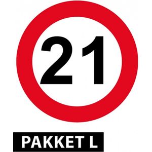 21 jaar versiering pakket groot