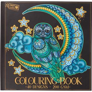 Craft Sensation - Exclusief anti-stress dieren kleurboek - hard cover luxe kleurboek voor volwassenen 80 dieren designs