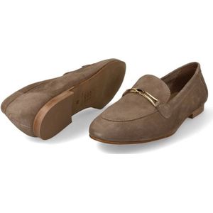 Dames Leren Chunky Loafers Mocassins Instappers - Crème -40
