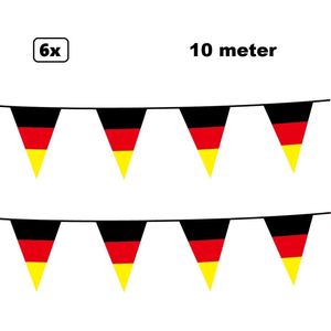 6x Vlaggenlijn Duitsland 10 meter - Landen EK WK duits festival thema feest fun