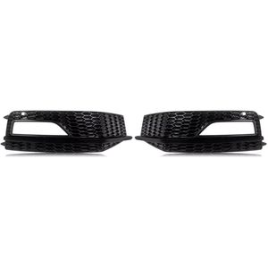 Voorbumper - Voor Audi A4 B8.5 S-Line/S4 2012-2015 - Auto accessoires - Mistlichtgrille - Zwart - ABS plastic