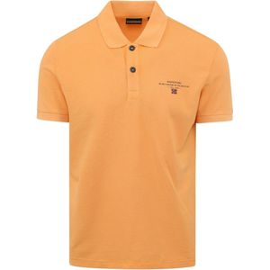 Napapijri - Polo Elbas Oranje - Modern-fit - Heren Poloshirt Maat XXL