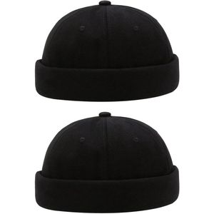 Allecto Premium - Pakket van 2 Zwarte Hoeden voor Heren - Mode Accessoires - Stijlvolle Hoofddeksels