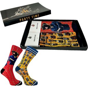 Sock My Feet geschenkdoos sokken heren 39 42 - cadeau voor man - duurzaam - naadloos - Beer Boss