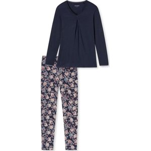 Schiesser – Feminine Floral Comfort Fit – Pyjama – 175571 – Dark Blue - 42