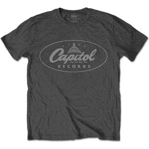 Capitol Records - Logo Heren T-shirt - S - Grijs
