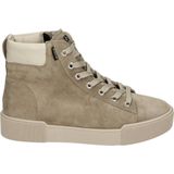 Hogl 103632 - VeterlaarzenHoge sneakersDames sneakersDames veterschoenenHalf-hoge schoenen - Kleur: Wit/beige - Maat: 38