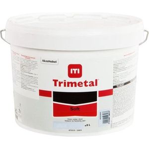 Trimetal Soft - Watergedragen fluweelmatte muurverf voor binnen - Kleur RAL 9010 Pure White ( gebrokenwit ) - 5 L