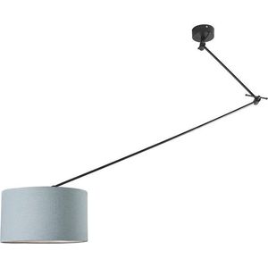 QAZQA blitz - Moderne Hanglamp - 1 lichts - H 1400 mm - Blauw - Woonkamer | Slaapkamer | Keuken