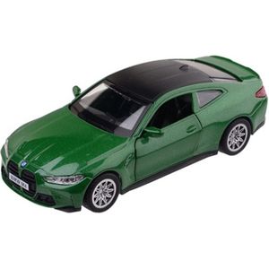 BMW M4 (Groen) (10 cm) 1/43 Absolute Motors Supercars {Modelauto - Schaalmodel - Miniatuurauto - Speelgoed}