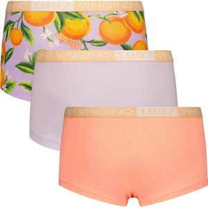 Vingino Hipster G-241-12 Orange 3 pack Meisjes Onderbroek - Wave lilac - Maat XXL