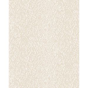 Dieren patroon behang Profhome DE120121-DI vliesbehang hardvinyl warmdruk in reliëf gestempeld met exotisch patroon glanzend crème 5,33 m2