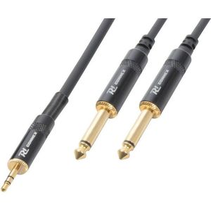 Kabel 3.5 Stereo - 2x 6.3 Mono 6m