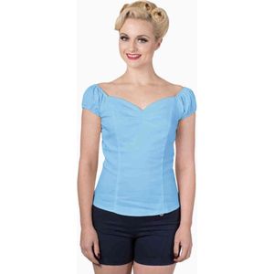 Dancing Days - WINNIE Off shoulder top - S - Blauw