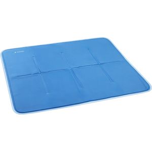 Navaris koelmat voor honden en katten - 81 x 96 x 0,5 - Zonder vloeibare gel - Lekvrij - Koelmat voor katten en honden - Huisdieren koelmat - Blauw