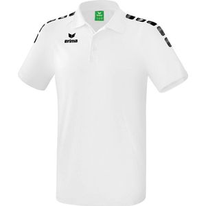 Erima Essential 5-C Polo Kind Wit-Zwart Maat 164