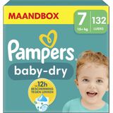 Pampers Baby-Dry - Maat 7 (15kg+) - 132 Luiers - Maandbox