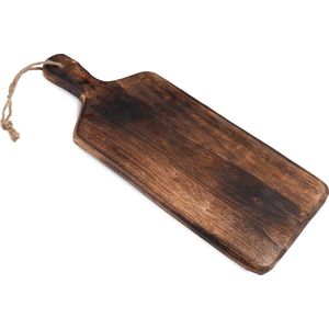 Spesely® Houten Borrelplank met Handvat – Tapasplank – Serveerplank – Hapjes – Bruin - 39cm x 15cm