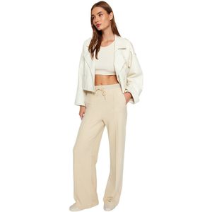 Trendyol Stone Parachute Garnering Detail, Rechte Pasvorm Gebreide Joggingbroek Twoaw24Ea00022.