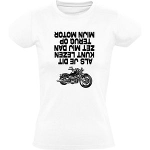 Als je dit kunt lezen zet mij dan terug op mijn motor Dames T-shirt - motorrijden - motorrijder - harley - grappig