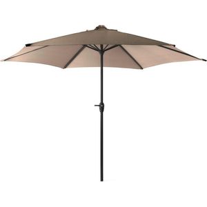 909 Outdoor XL parasol - Taupe parasol - Diameter 300 cm - Waterbestendig