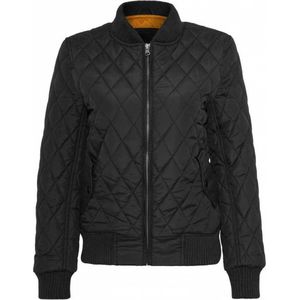 Urban Classics - Diamond Quilt Nylon Jacket - S - Zwart