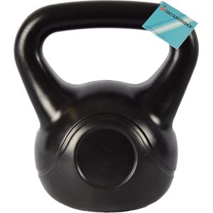 Zwarte 10 kg Kettlebell - Duurzaam Kunststof met Cementvulling - Gewichten Voor Krachtige Workouts - Fitness & Training