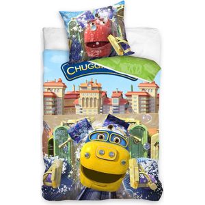 Chuggington - Dekbedovertrek - Eenpersoons - 140x200 cm + 1 kussensloop 70x80 cm - Multi