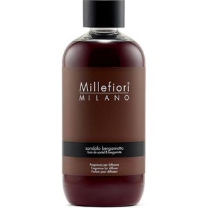 Millefiori Milano Navulling voor Geurstokjes 250 ml - Sandalo Bergamotto