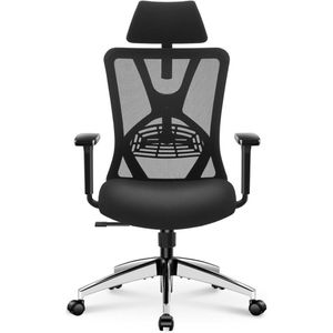 JMZR® Ergonomische Bureaustoel - Gamestoel - Bureaustoelen voor Volwassenen - Zwart