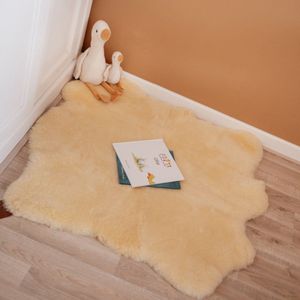 WOOOL Baby Speelkleed (ECO) Double (XL) - Medicinale Schapenvacht 100x100cm - MERINO - 100% Echt - Veilig, Duurzaam & ECO