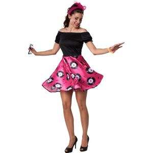 dressforfun - Doo-Wop girl XXL - verkleedkleding kostuum halloween verkleden feestkleding carnavalskleding carnaval feestkledij partykleding - 302149