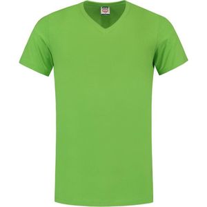 Tricorp T-shirt V Hals Slim Fit 101005 Lime - Maat XXL