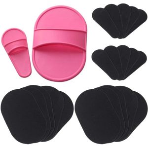 Exfoliërende ontharingspads x20 - x2 bufferpadhouders - x10 grote en x10 kleine bufferpads - gladde huid op benen armen en lichaam - Ongewenste ontharingspads