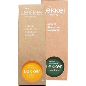 The Lekker Company deodorant crème bestsellers duoverpakking
