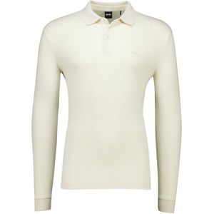 Hugo Boss polo lange mouw creme