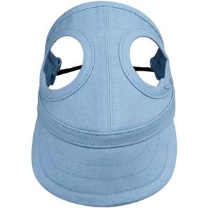 Pet Sun Goose with Ear Holes & Adjustable Strap for Pet Cat Dog Puppy Outdoor Baseball Cap