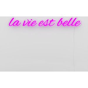 Candyshock LED Verlichting Wanddecoratie La Vie Est Belle Wandlamp
