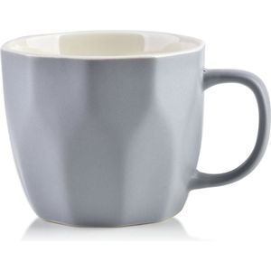Affekdesign - Set van 3 mokken/tassen met oor - grijs - 380ml