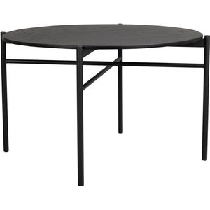 Rowico Home Skye Houten Eettafel - Rond - Metalen Poten - Industrieel - Modern - Eetkamertafel - Zwart - Ø 120 x 75 cm