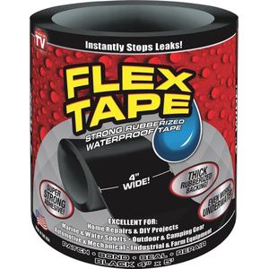 IBBO Shop - Flex Tape - Waterdichte tape - klustape - reparatietape - waterproof - 150x10 cm - Zwart