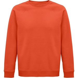 SOLS Unisex Adult Space Organic Raglan Sweatshirt (Gebrande sinaasappel)
