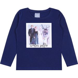 Donkerblauwe meisjesblouse FROZEN 2 Disney 122 cm