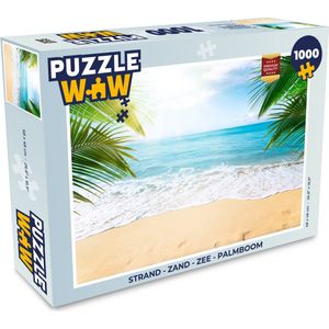Puzzel Strand - Zand - Zee - Palmboom - Legpuzzel - Puzzel 1000 stukjes volwassenen