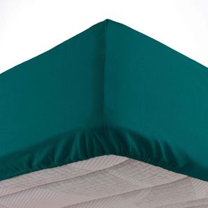 Tweepersoons Hoeslaken Polyester Emerald Jumeau