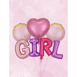 Baby meisje ballonnen - gender reveal party