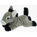 Pluche knuffel dieren Ezel grijs van 19 cm - Speelgoed boerderij knuffels - Cadeau voor jongens/meisjes