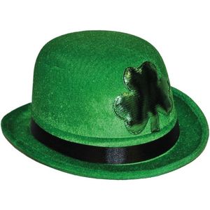 St. Patricks day thema groene bolhoed - Carnaval verkleed hoeden - Feestkleding accessoires