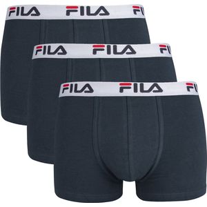 FILA - Heren Basic Boxershorts - 3 Pack - Maat M - Navy